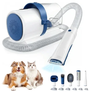 Pet Grooming Vacuum Kit with 5 Groomer Tools