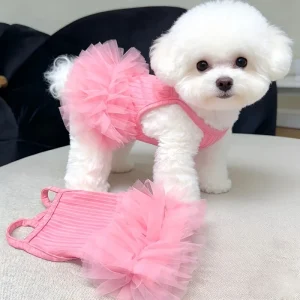 Pink Strapless Puffy Skirt