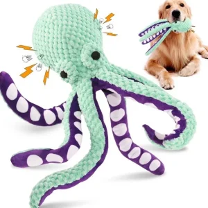 Plush Octopus Interactive Pet Toy